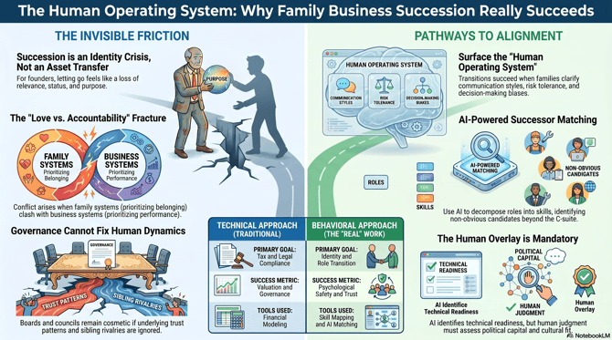 The Behavioral Dynamics and Human Architecture of Succession