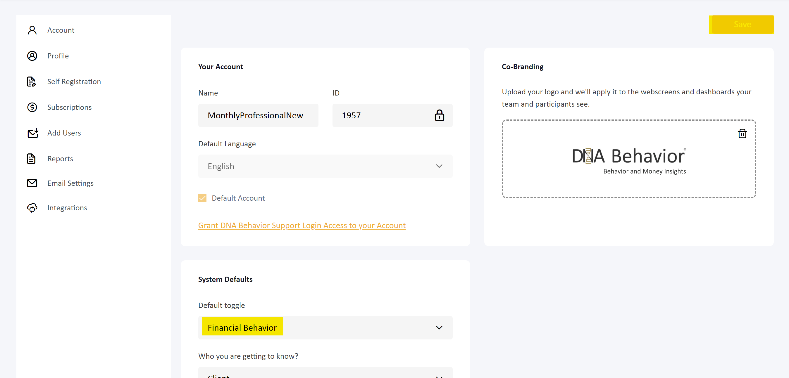 How to Change the Default Toggle for Users and My Team